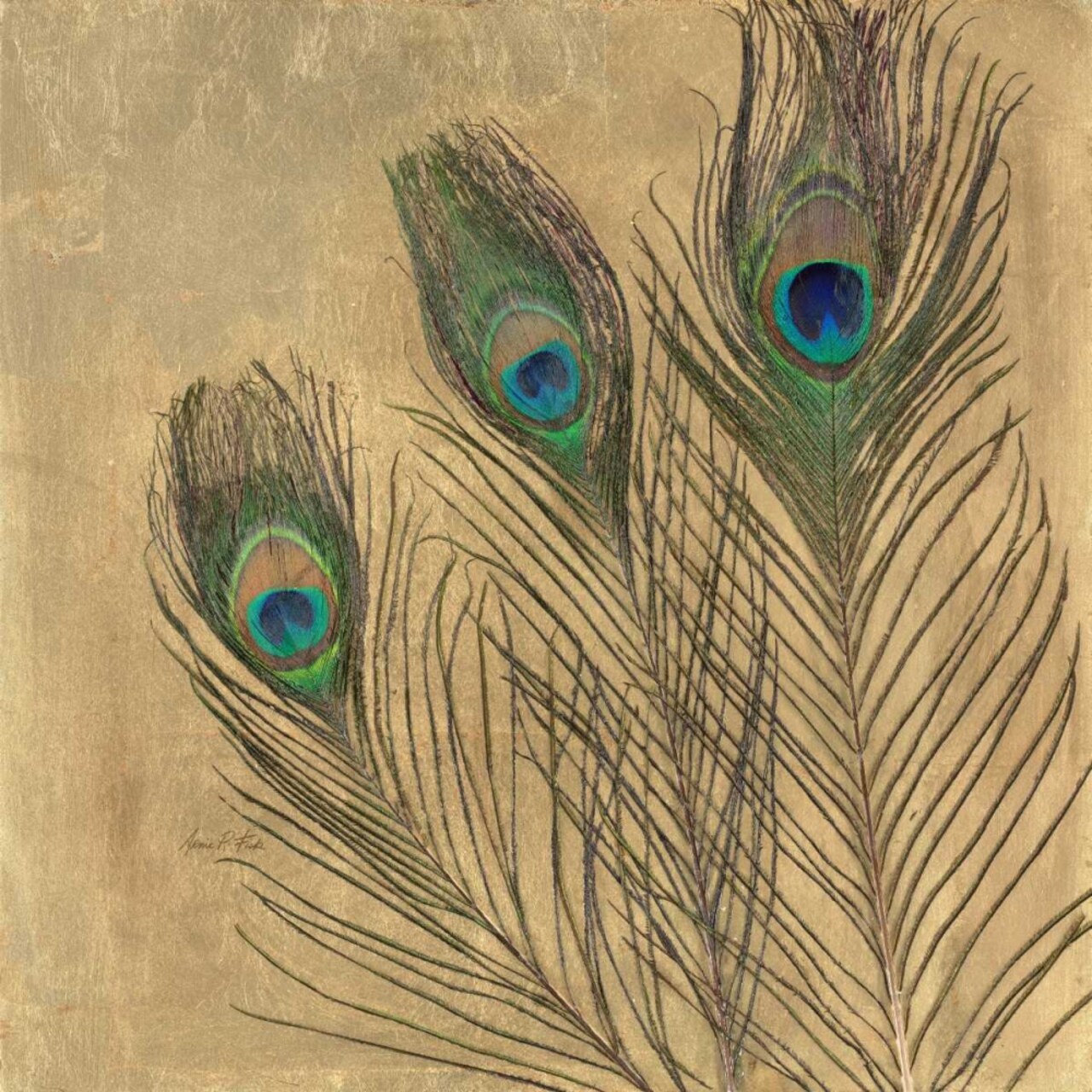 Metallic Peacock Feathers Poster Print by Arnie Fisk - Item # VARPDX011FIS1267